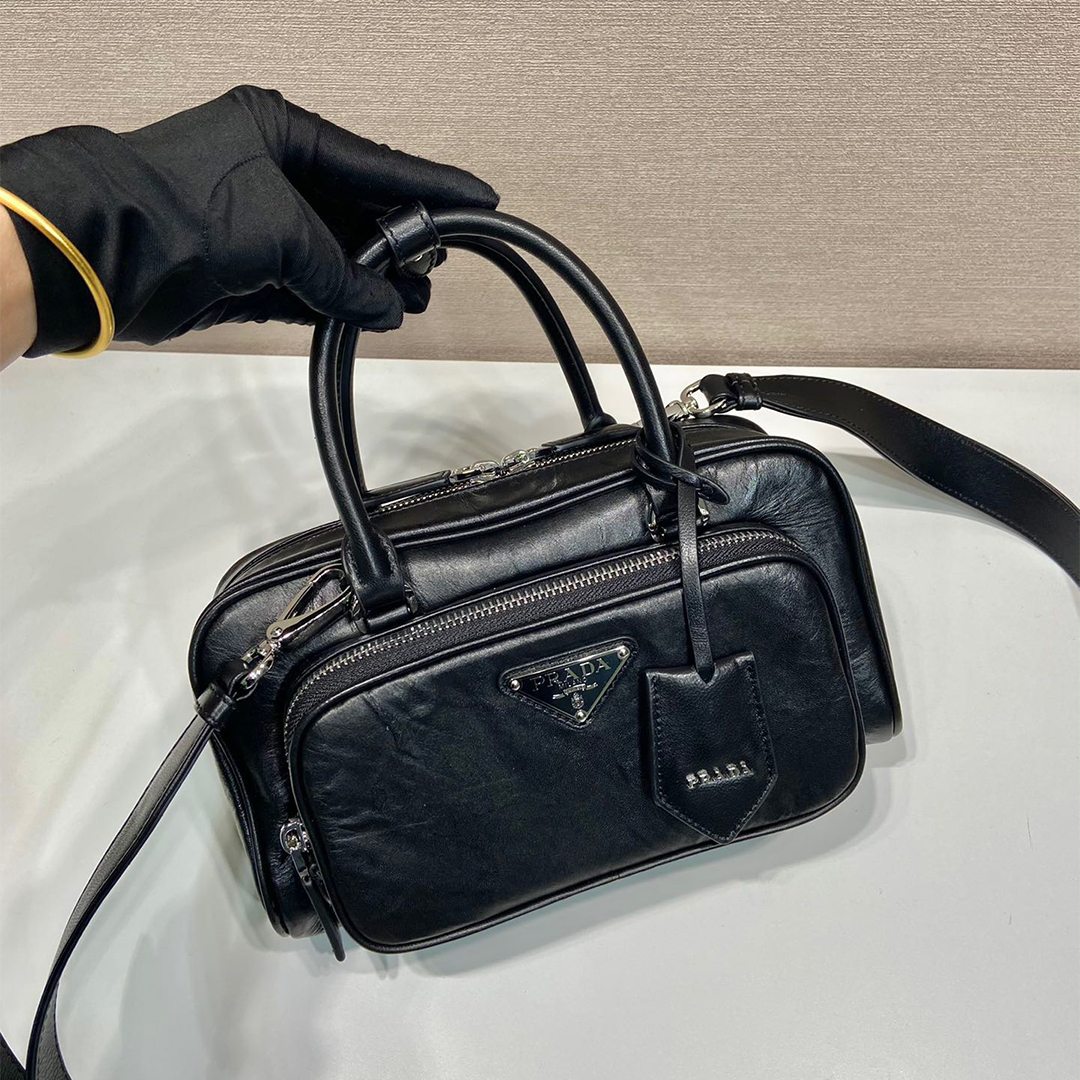 Prada-Boston Sheepskin Tote Bag