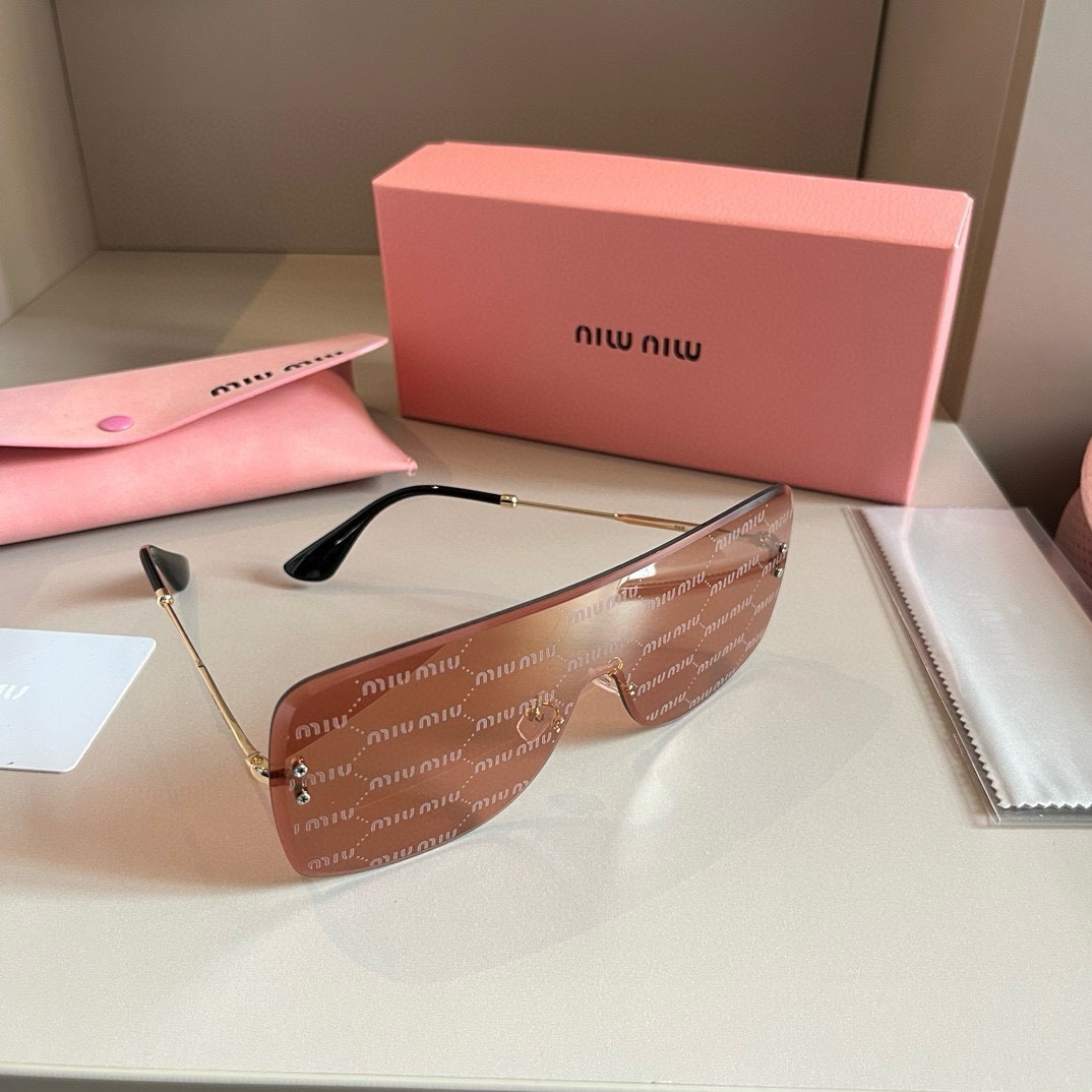 MiuMiu-2024 premium frameless women's sunglasses