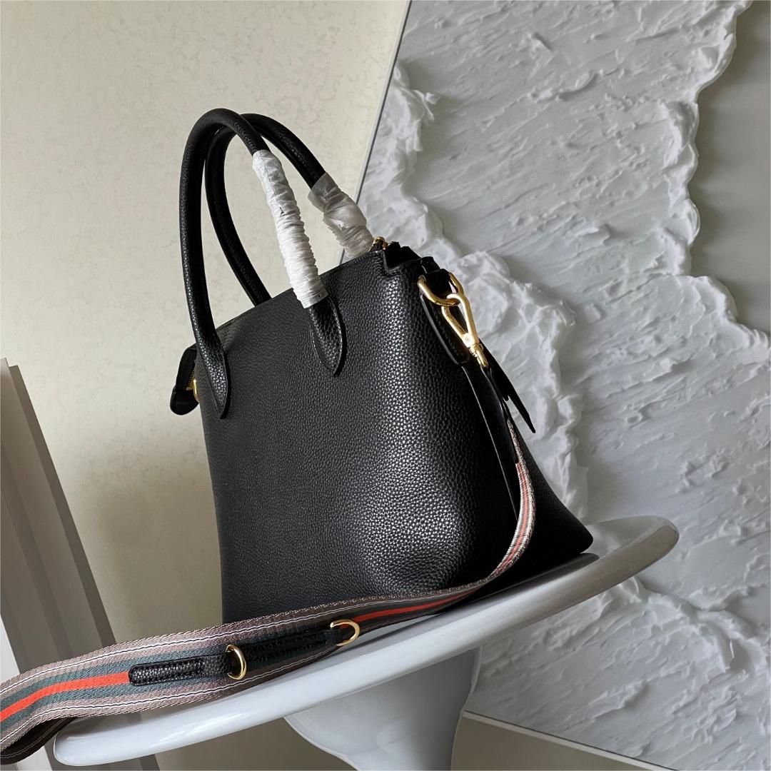 Prada-Calfskin leather double handle