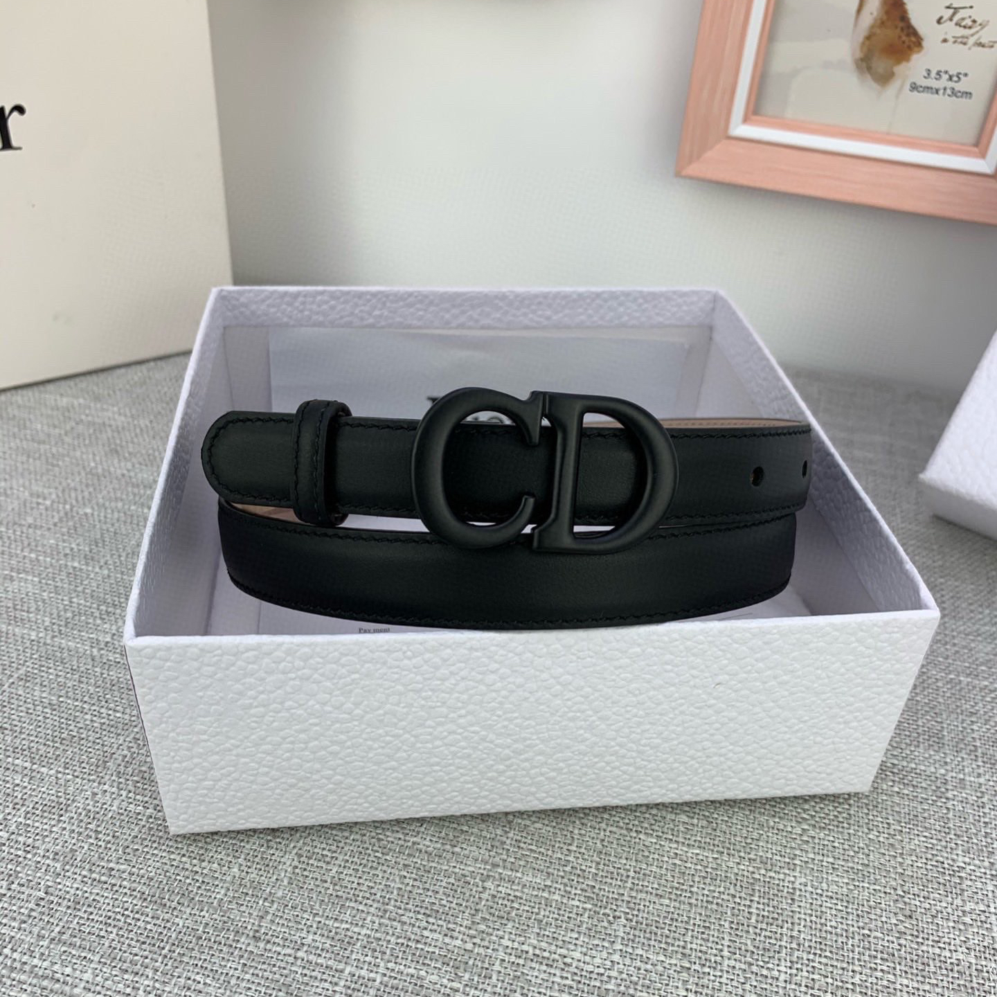 DIOR - LOGO Cowhide Belt