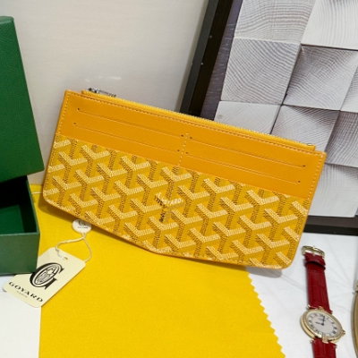 Goyard-Zipper clip wallet
