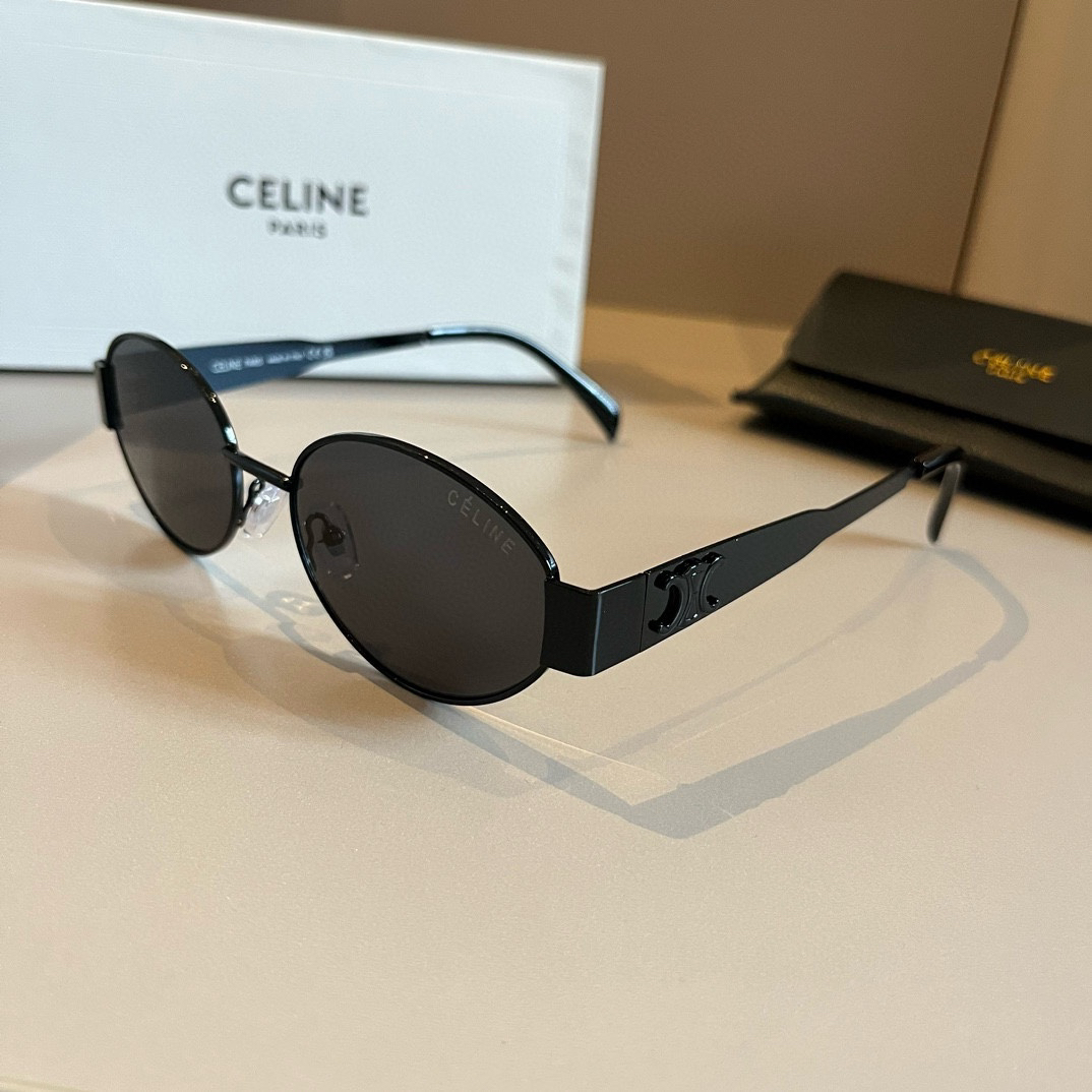 Celine-Retro round frame Sunglasses