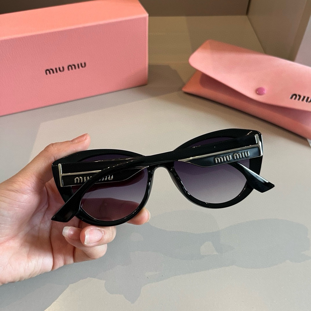 MiuMiu-2024 new sunglasses cat glasses