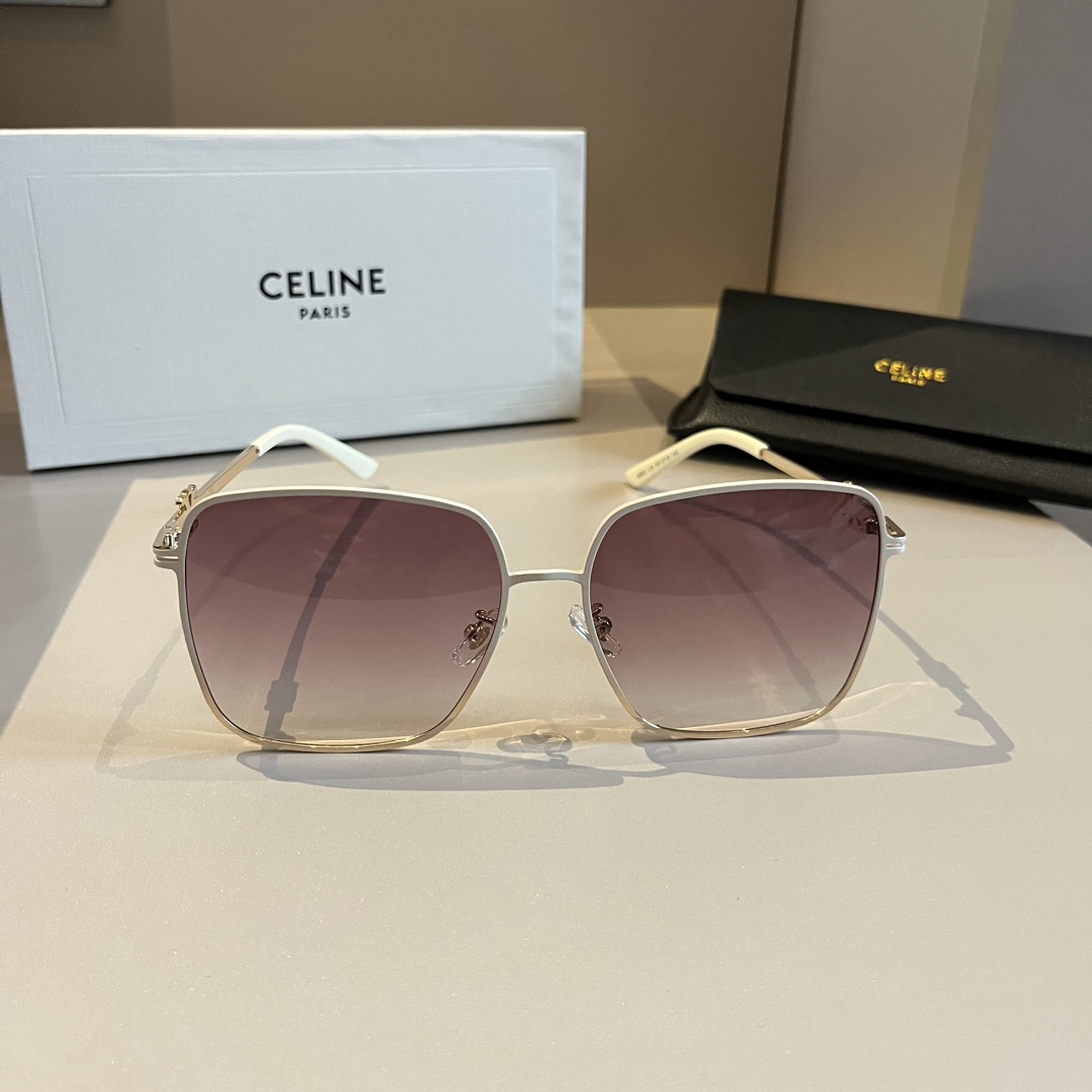 Celine-Large Box Elegant Style Women's Sunglasses