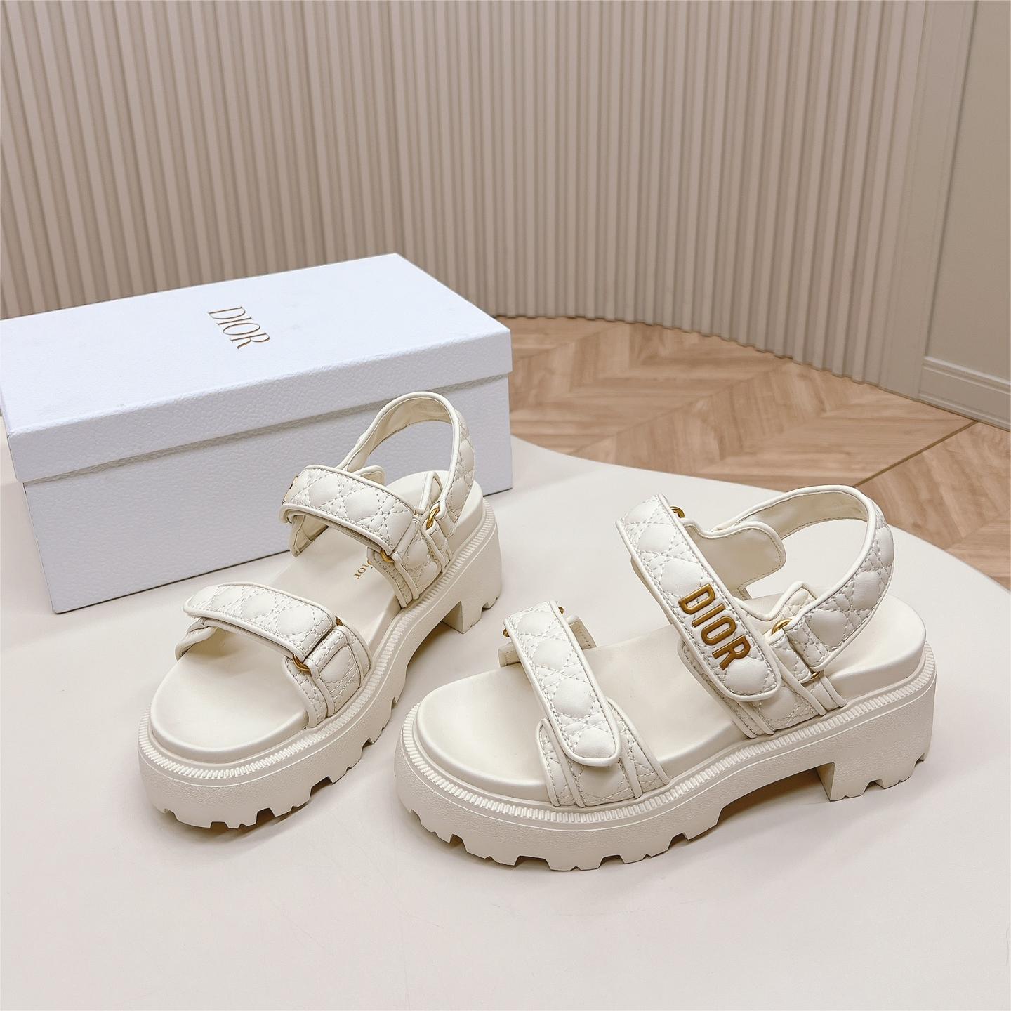 DIOR-2024 Classic Velcro High Heel Sandals