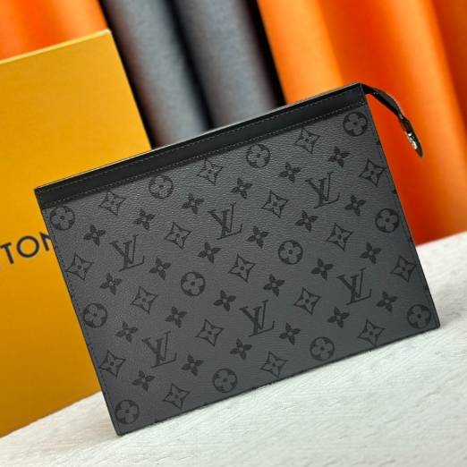 LV-Black Flower Canvas Handbag