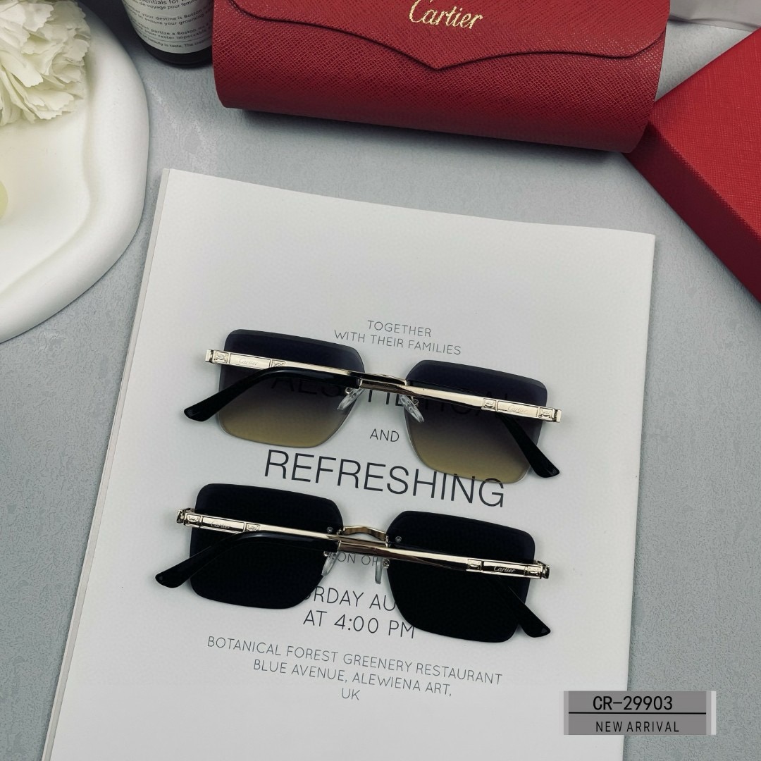 Cartier-New men's frameless sunglasses