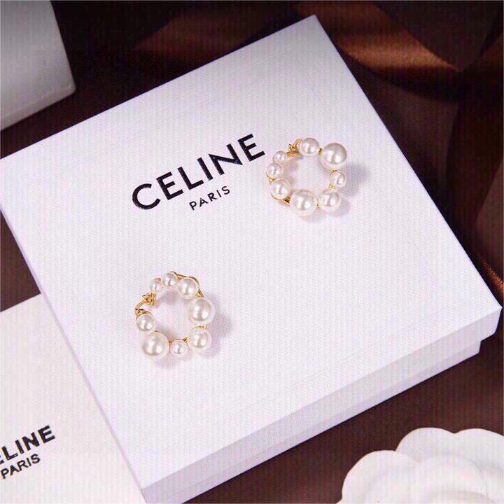 Celine-pearl earrings