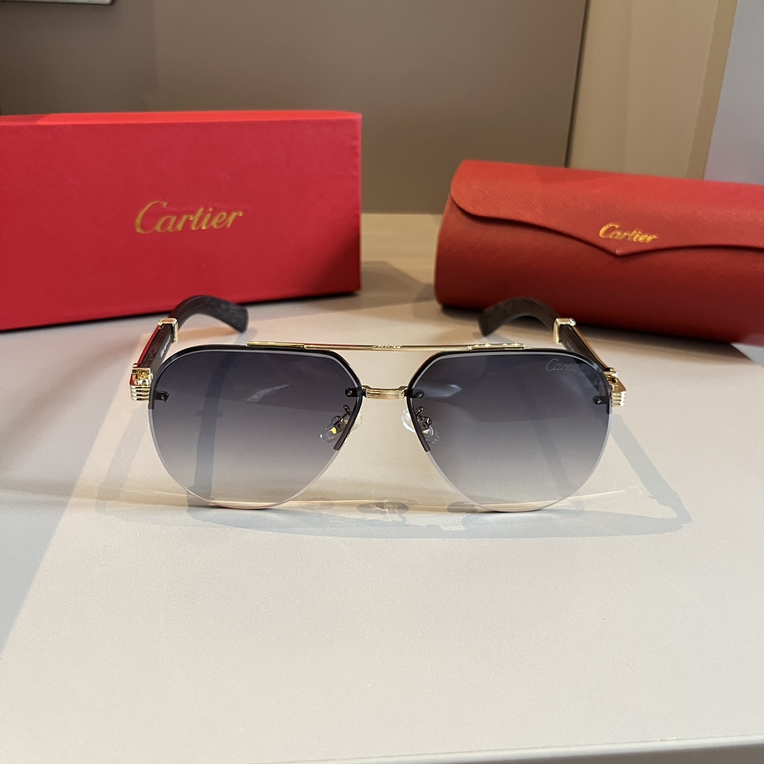 Cartier-men's official website new minimalist sunglasses