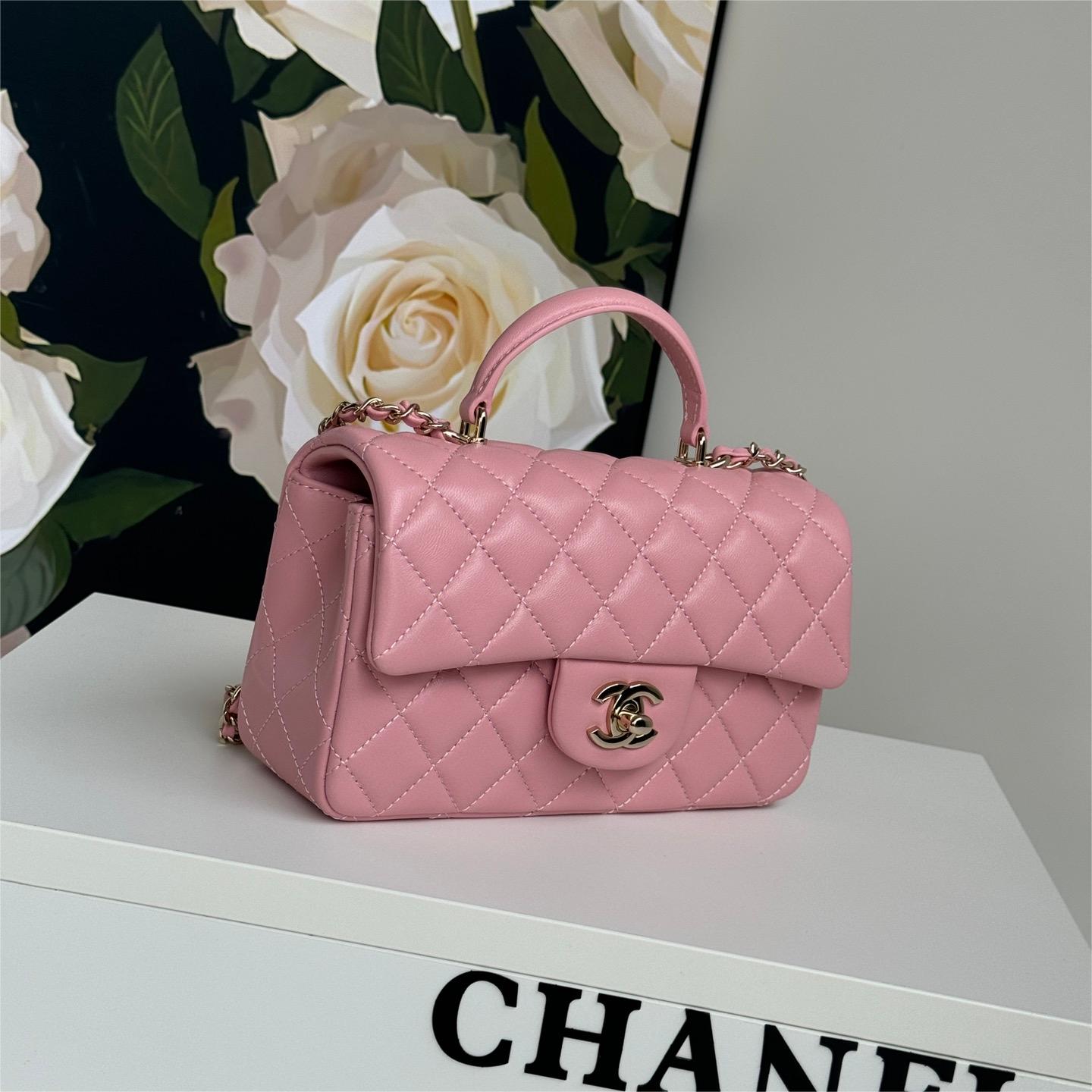 Chanel-21k Latest Mini CF Handle Handbag