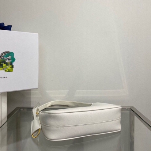 Prada-Hobo Patterned Cowhide Armpit Bag