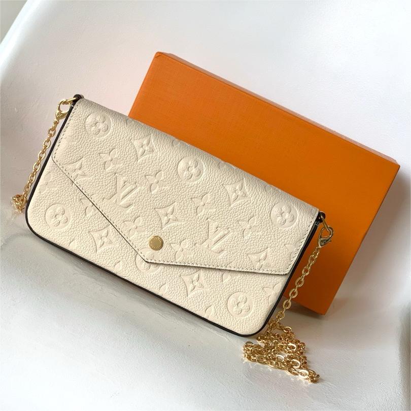 LV-Pochette félicie off white chain bag