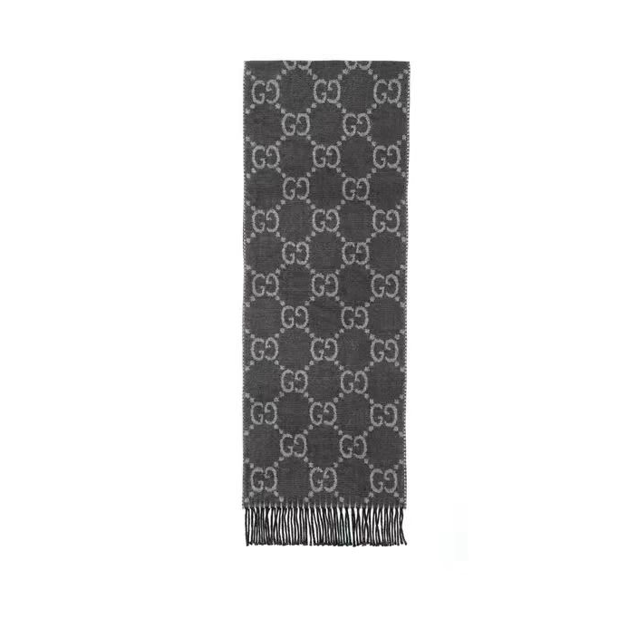 GUCCI-GG knitted Wool Scarf