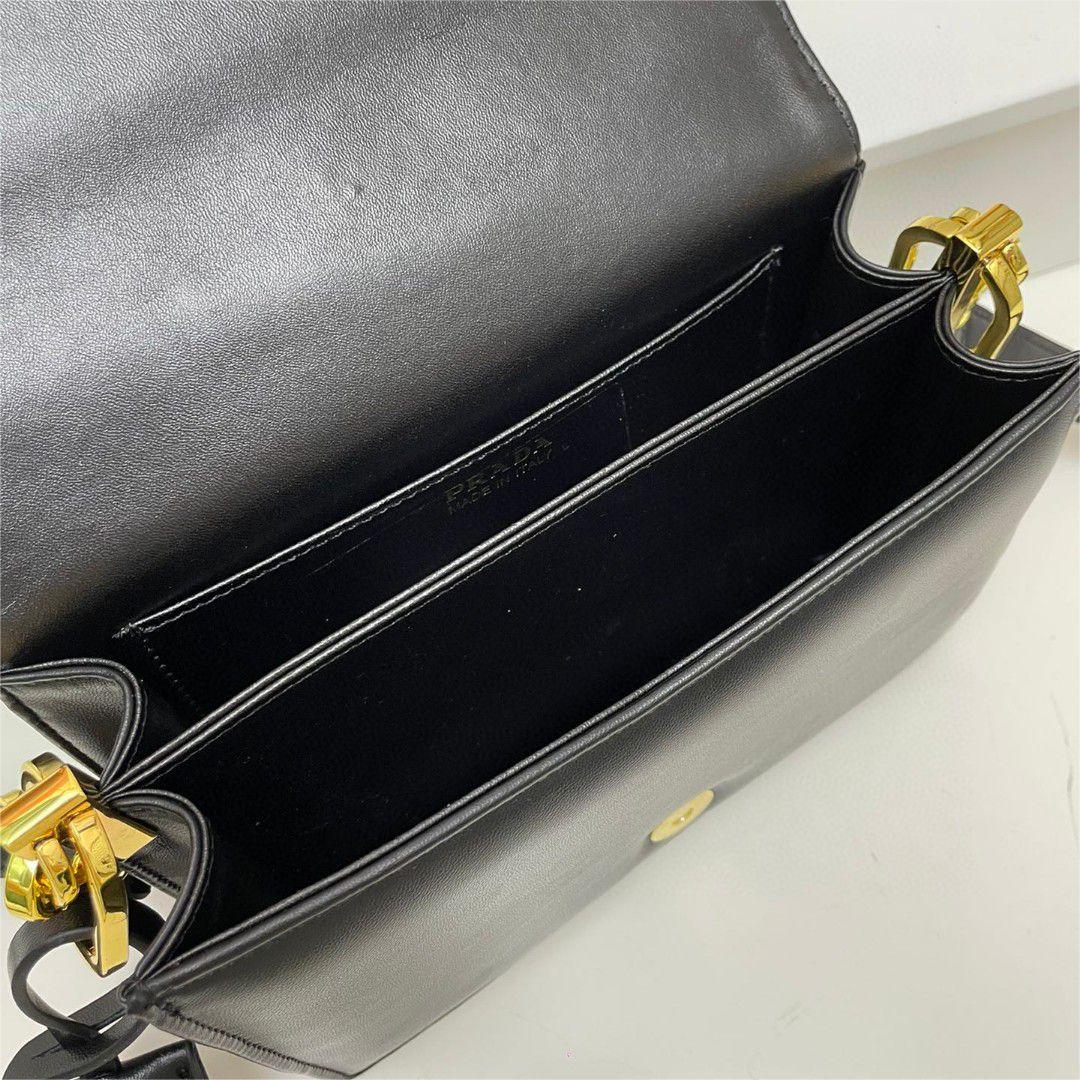 Prada-Cowhide Diamond Grid Crossbody bag