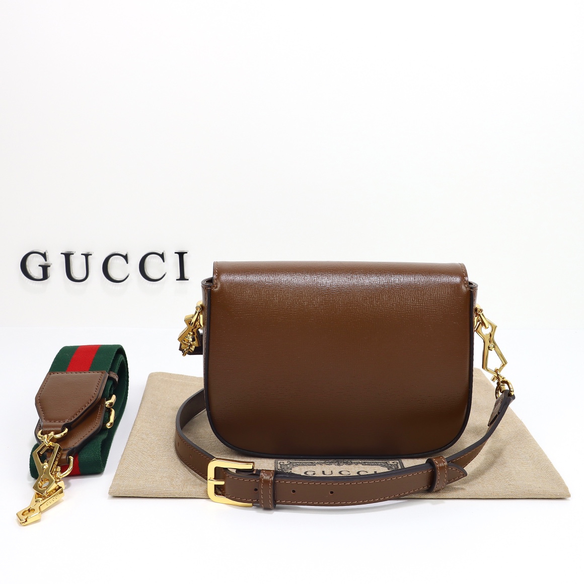 Gucci-1955 Horsebit Bag with Buckle and Saddle