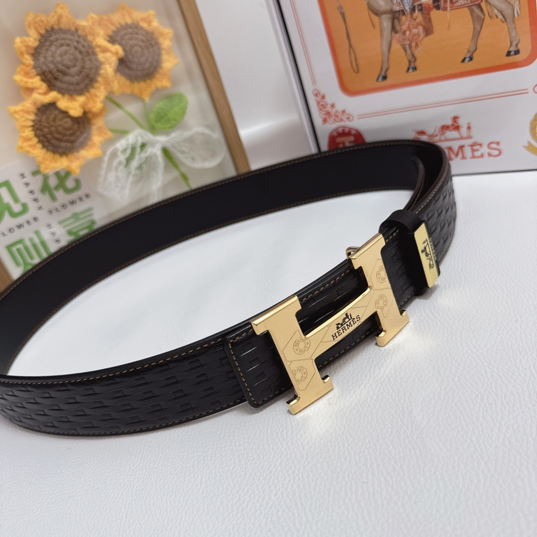 Hermes-cowhide belt