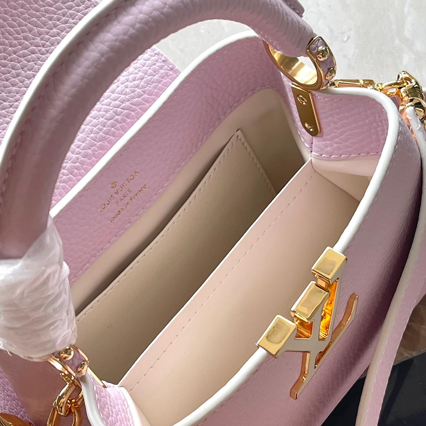 LV-pink shoulder bag mini capucines handbag