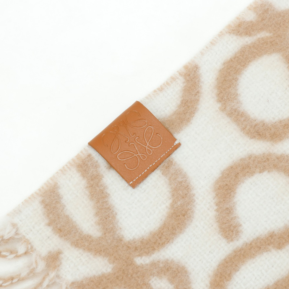 LOEWE- BEIGE Wool Scarf