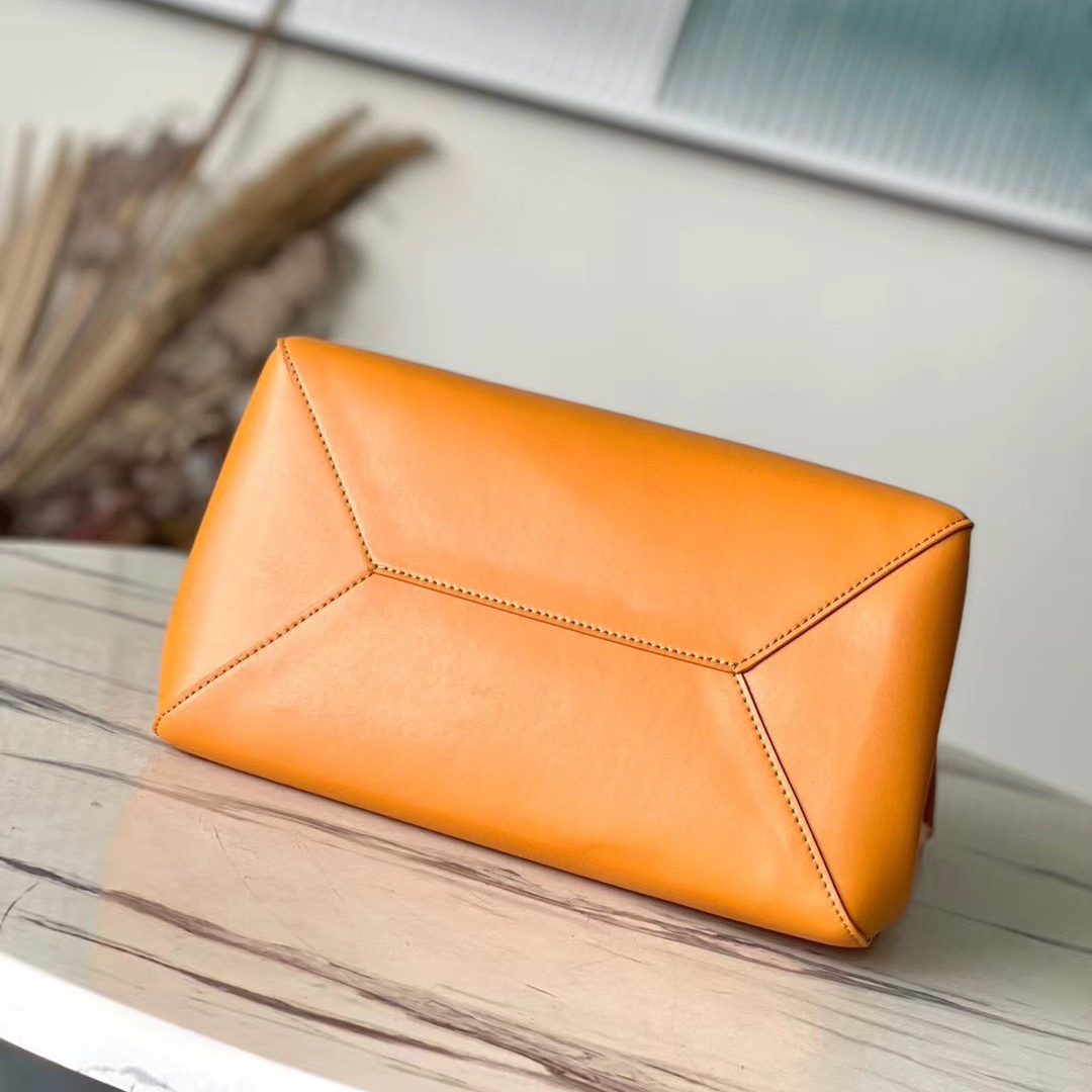 LV-Orange Cowhide Handba