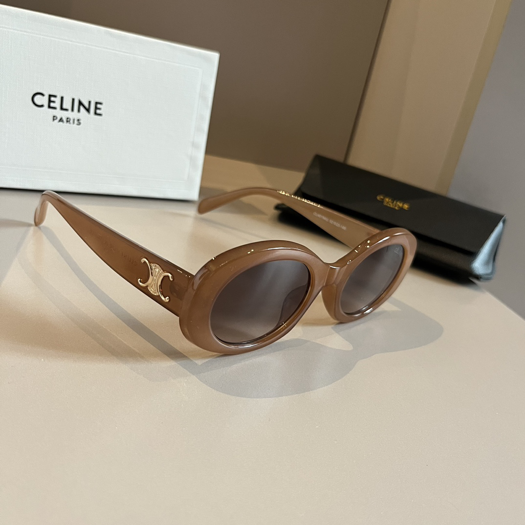 Celine-cat eye brown sunglasses