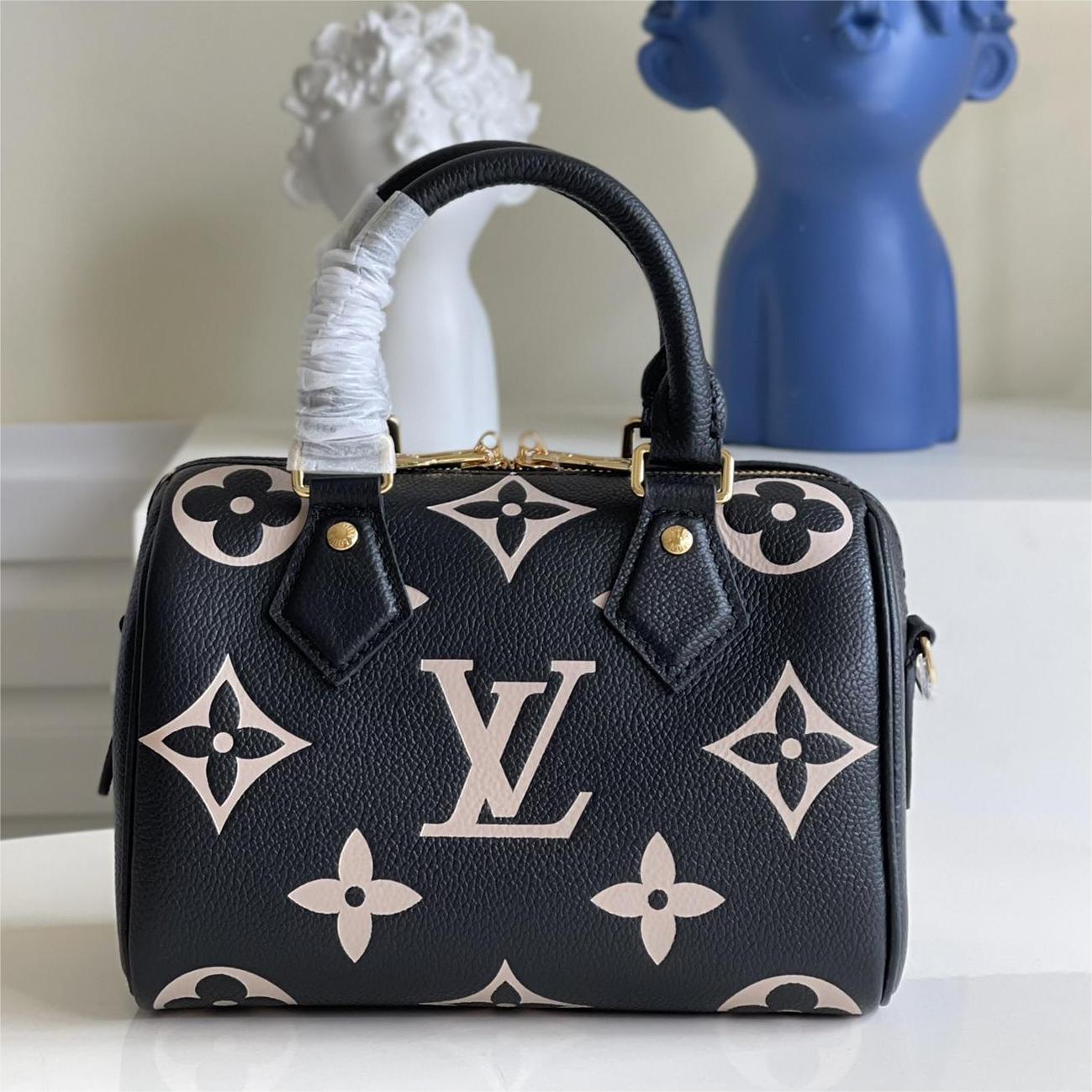 LV-Monogram Empreinte embossed leather bag