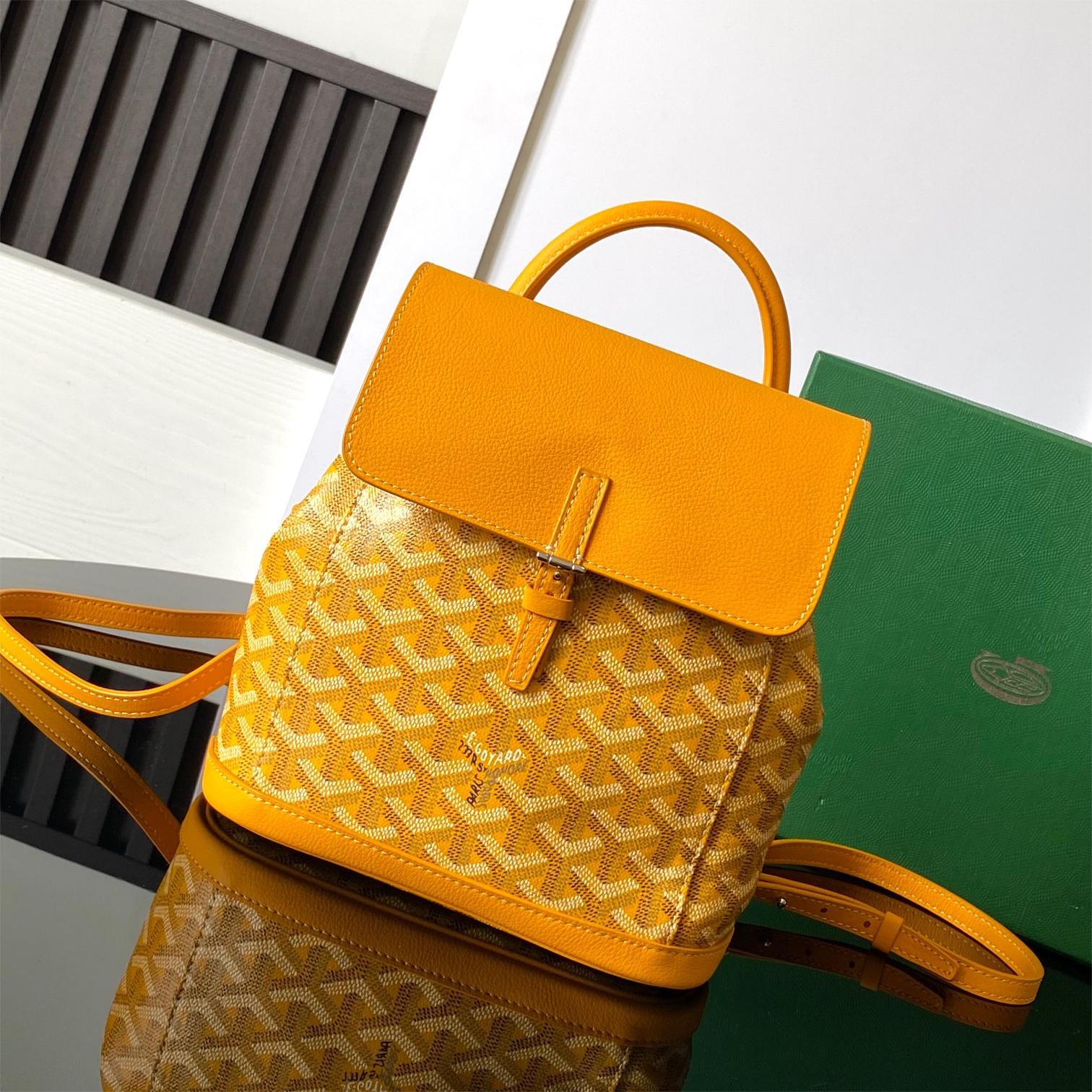 Goyard-Alpine Mini Backpack Yellow