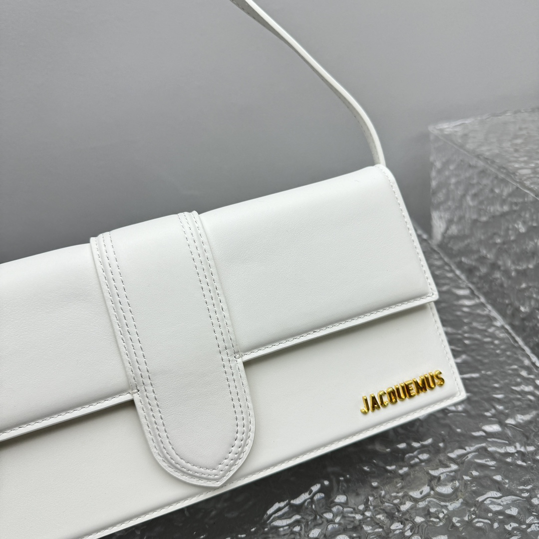 Jacquemus-New white Suede Material Shoulder Bag