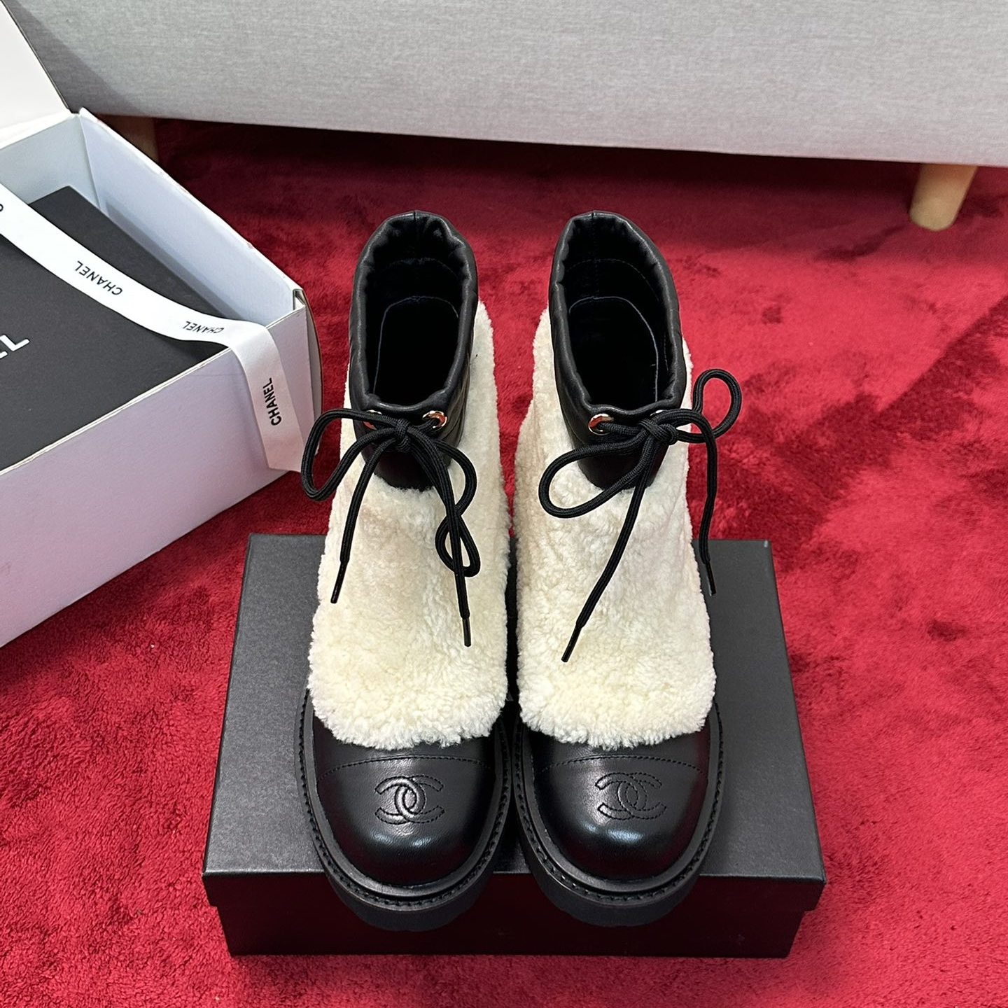 Chanel - Wool Ankle Boots