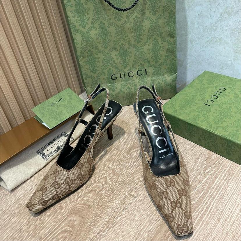 GUCCI-Gucci&Vintage Middle aged Hot Diamond Mesh Sandals