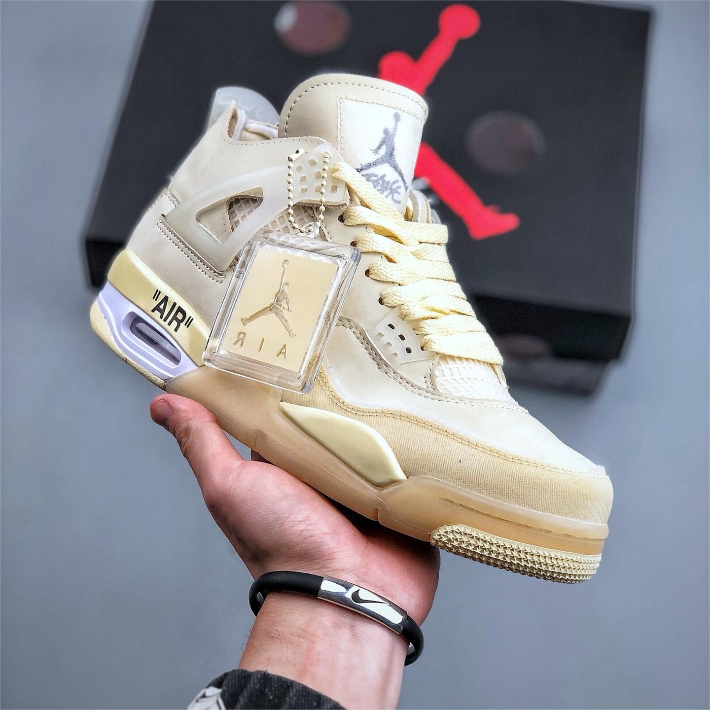 Nike-air jordan 4 x off white
