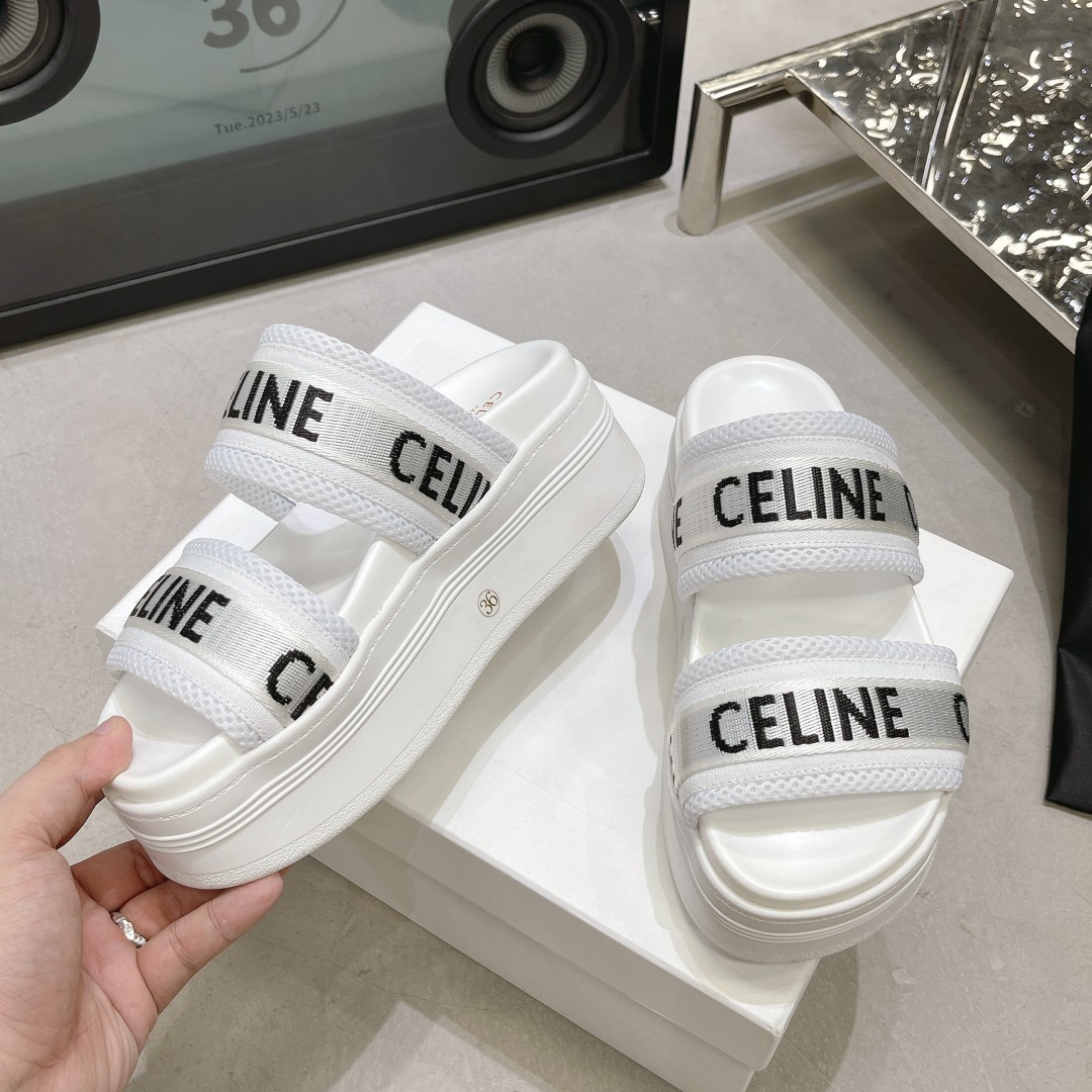 Celine-Thick soled slippers shoes