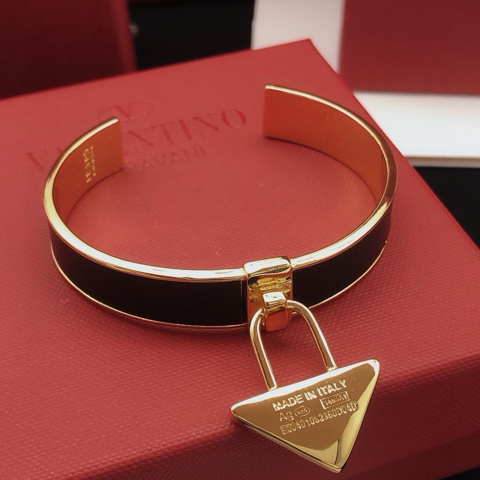 PRADA - Logo Brass Bracelet