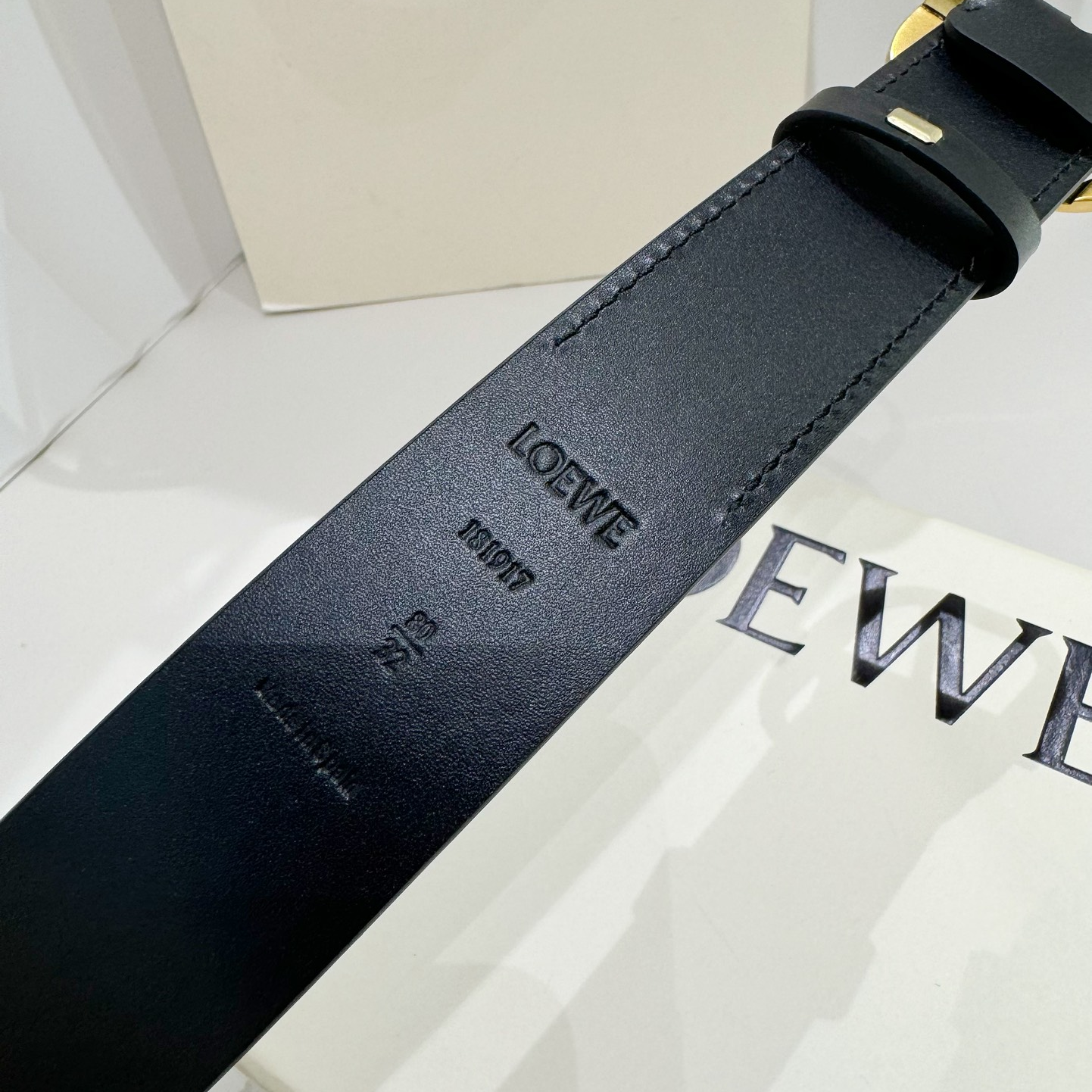 LOEWE - Women's Logo Engraved Calfskin Belt