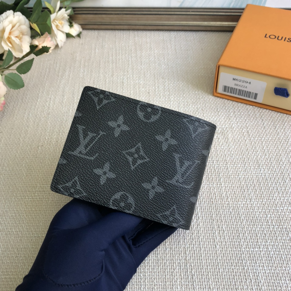 LOUIS VUITTON- Multiple Classic Monogram Full Print Cow Leather Wallet