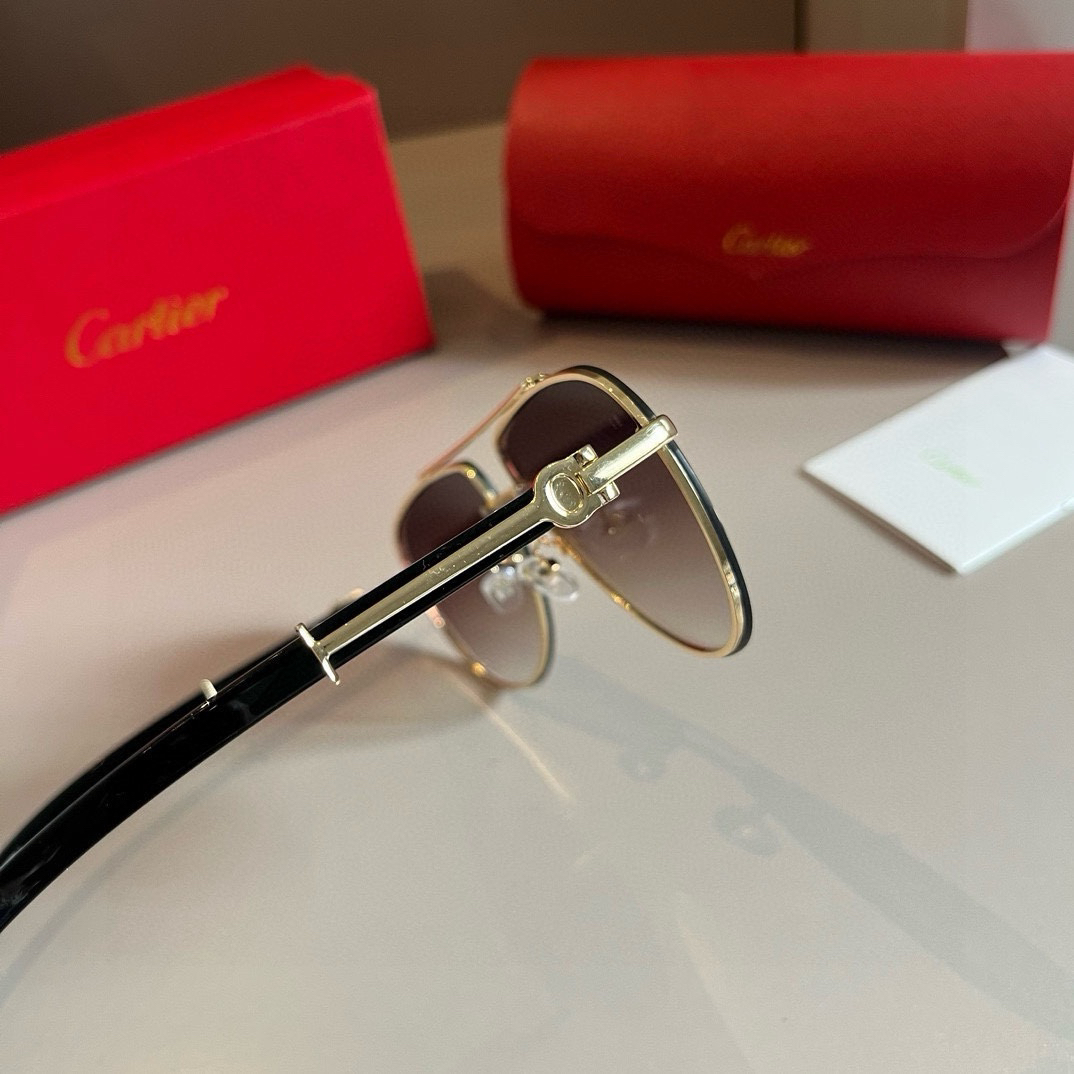 Cartier-official website new men's frameless sunglasses