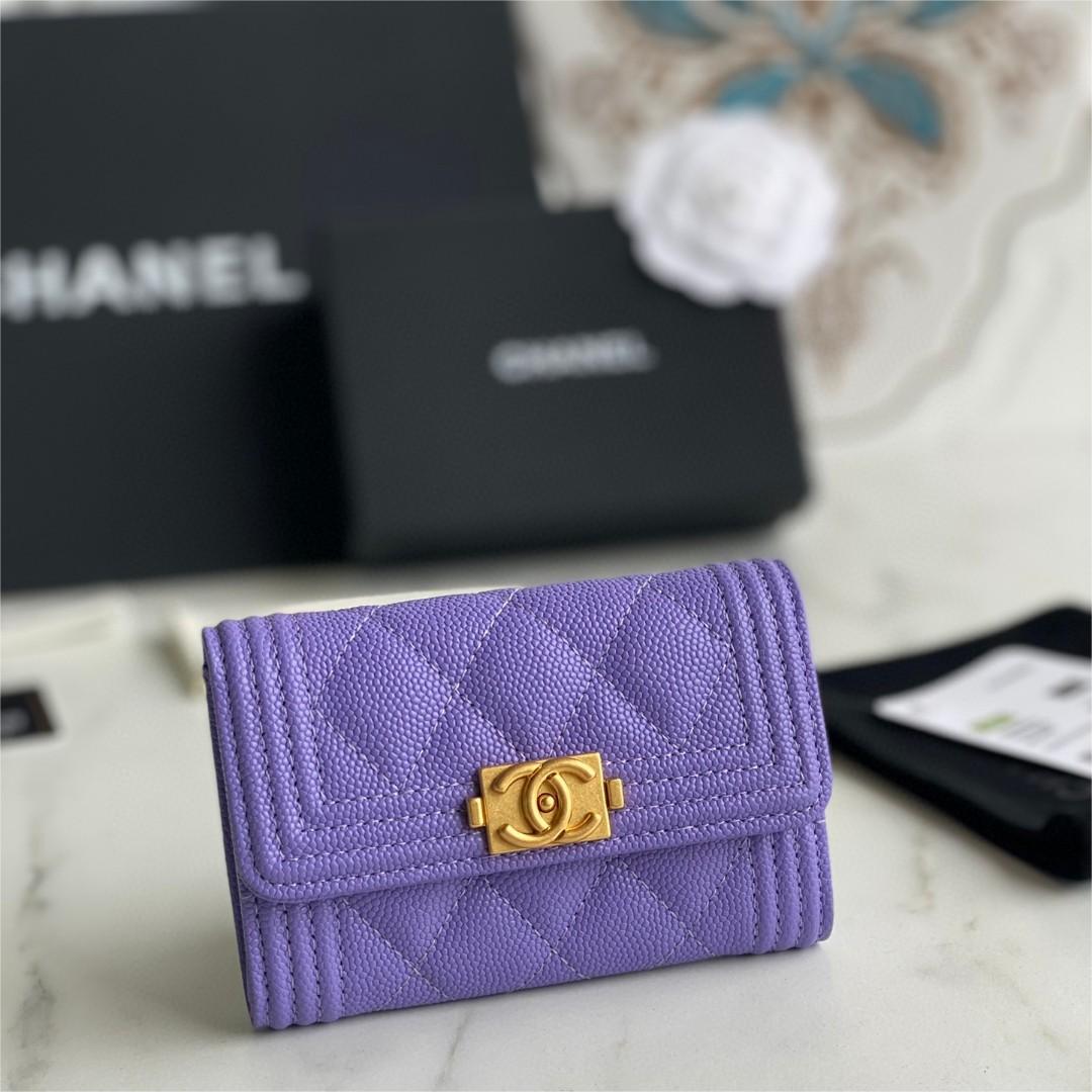 Chanel-Vintage Gilded Leboy Small Card Bag