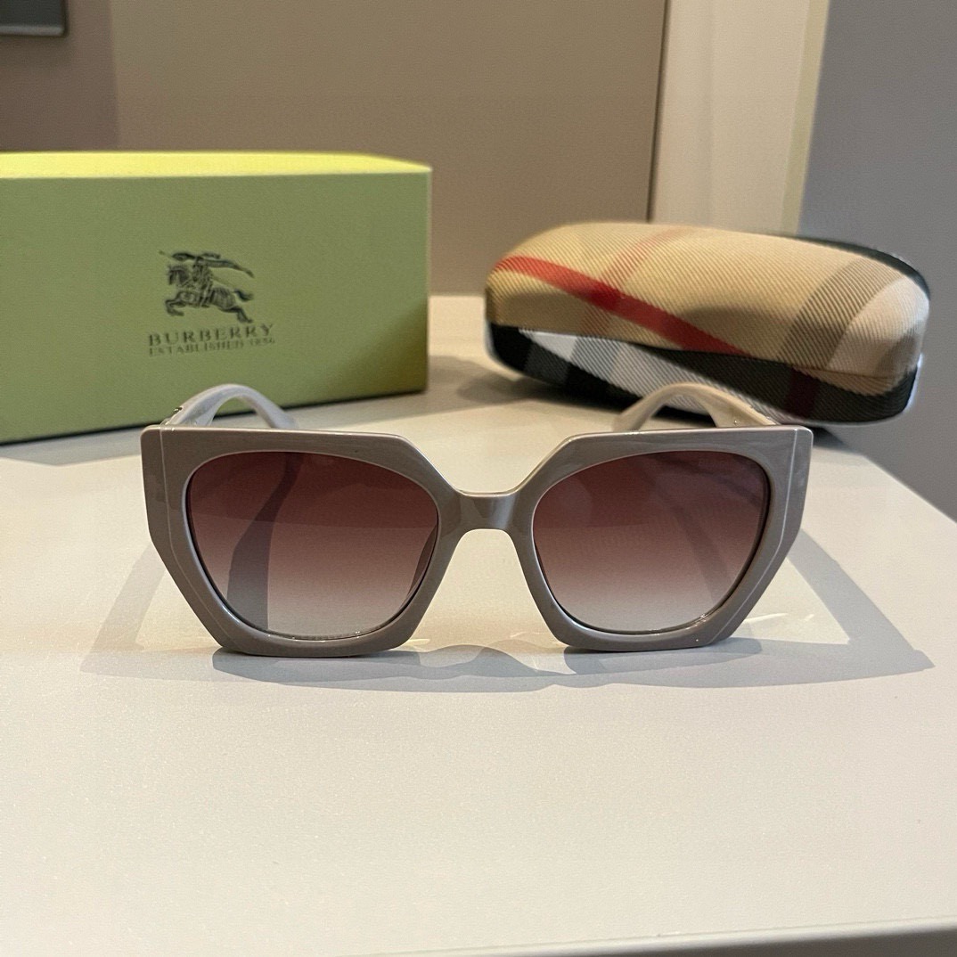 Burberry-Unisex small round frame Sunglasses