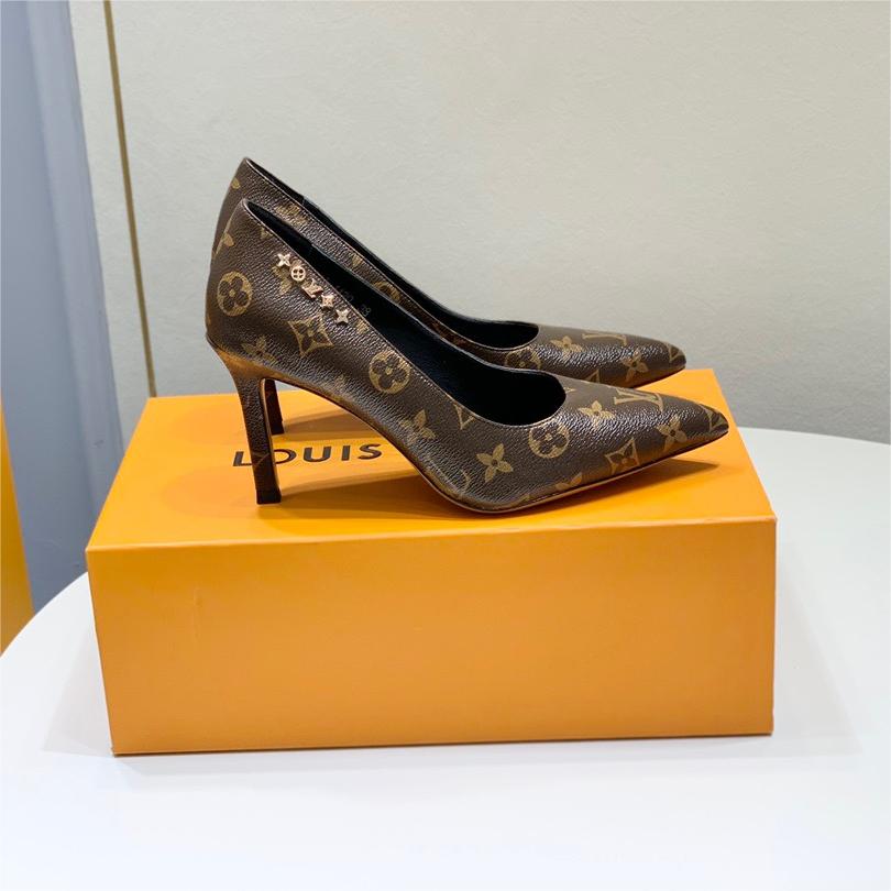 LV- signature monogram heels