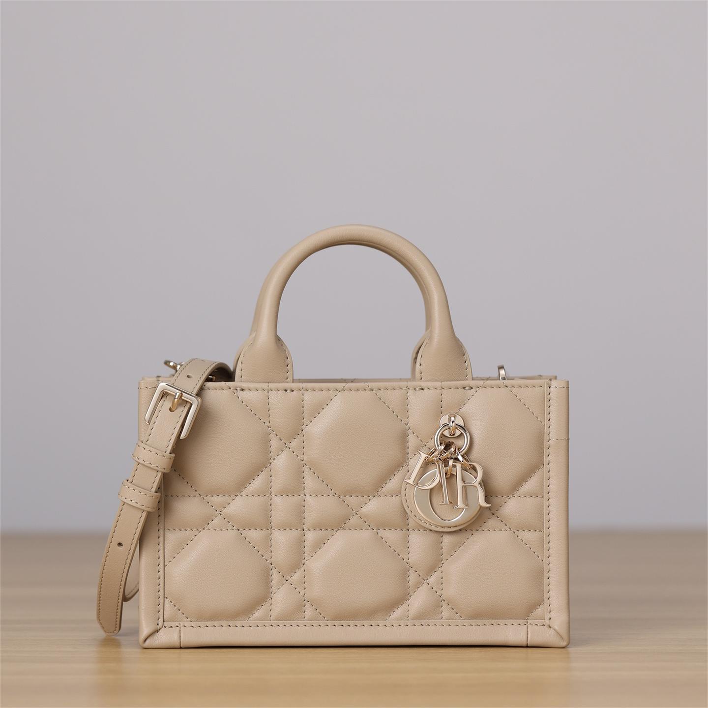 DIOR-Mini Book Tote beige handbag