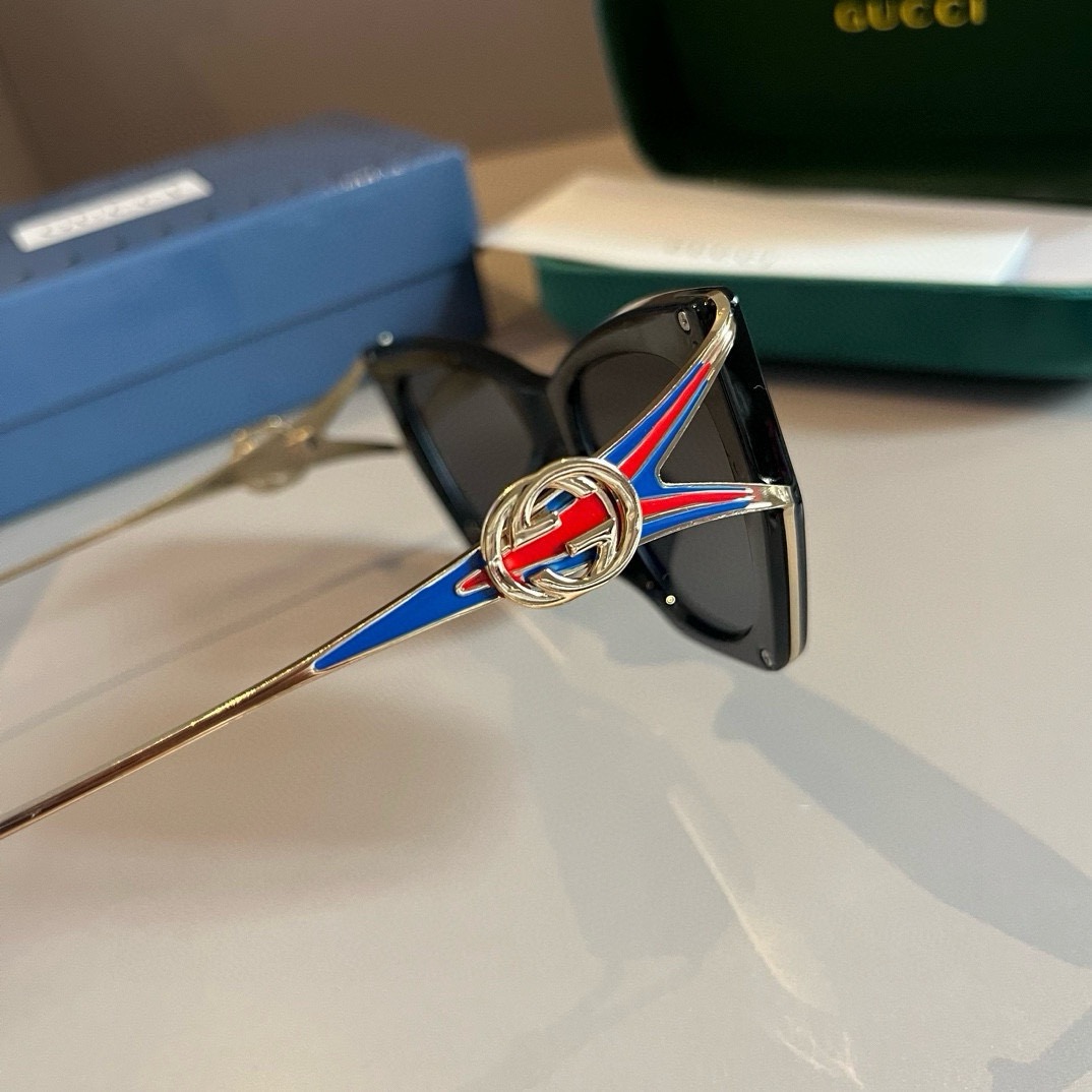 Gucci-Women's Small Round Frame Design Trendy Sunglasses