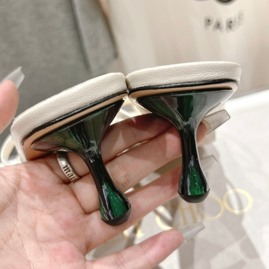 Jimmy Choo-Simple Kitten with Slippers and High Heels