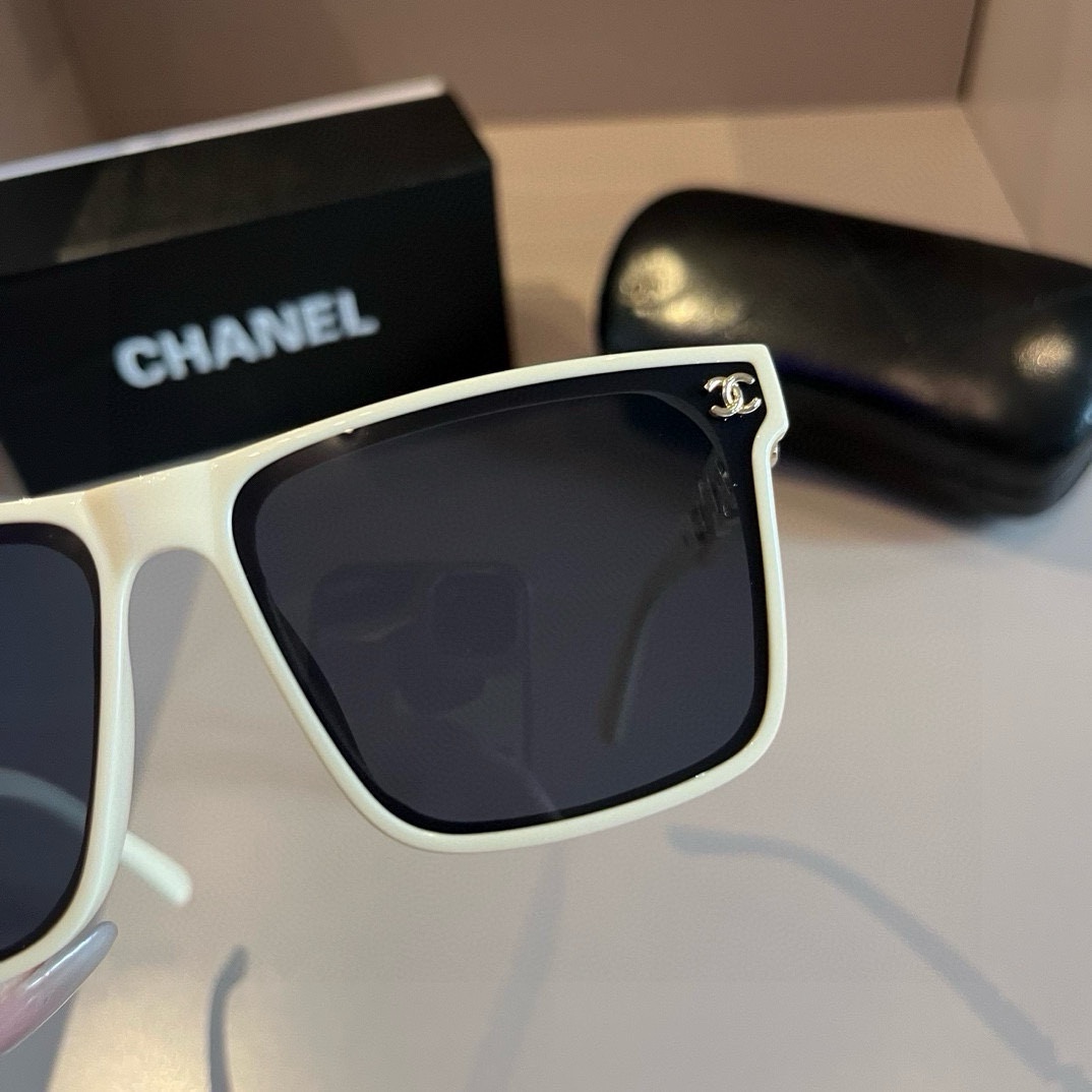 Chanel-2024 Official Early Spring New Large Frame Sunglasses