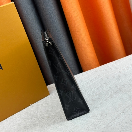 LV-Black Flower Canvas Handbag