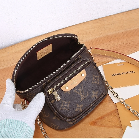 LV-Monogram Canvas Mini Bumbag