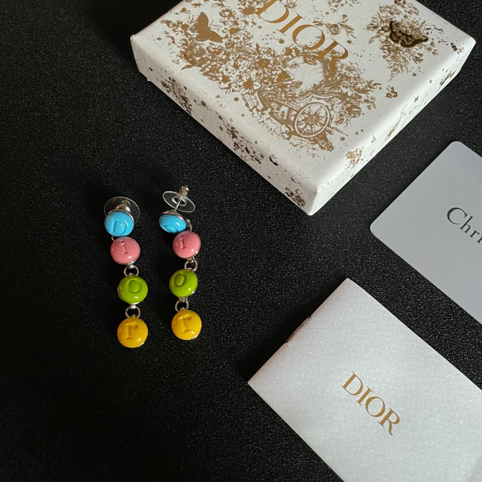 DIOR - Candy Letter Stud Earrings