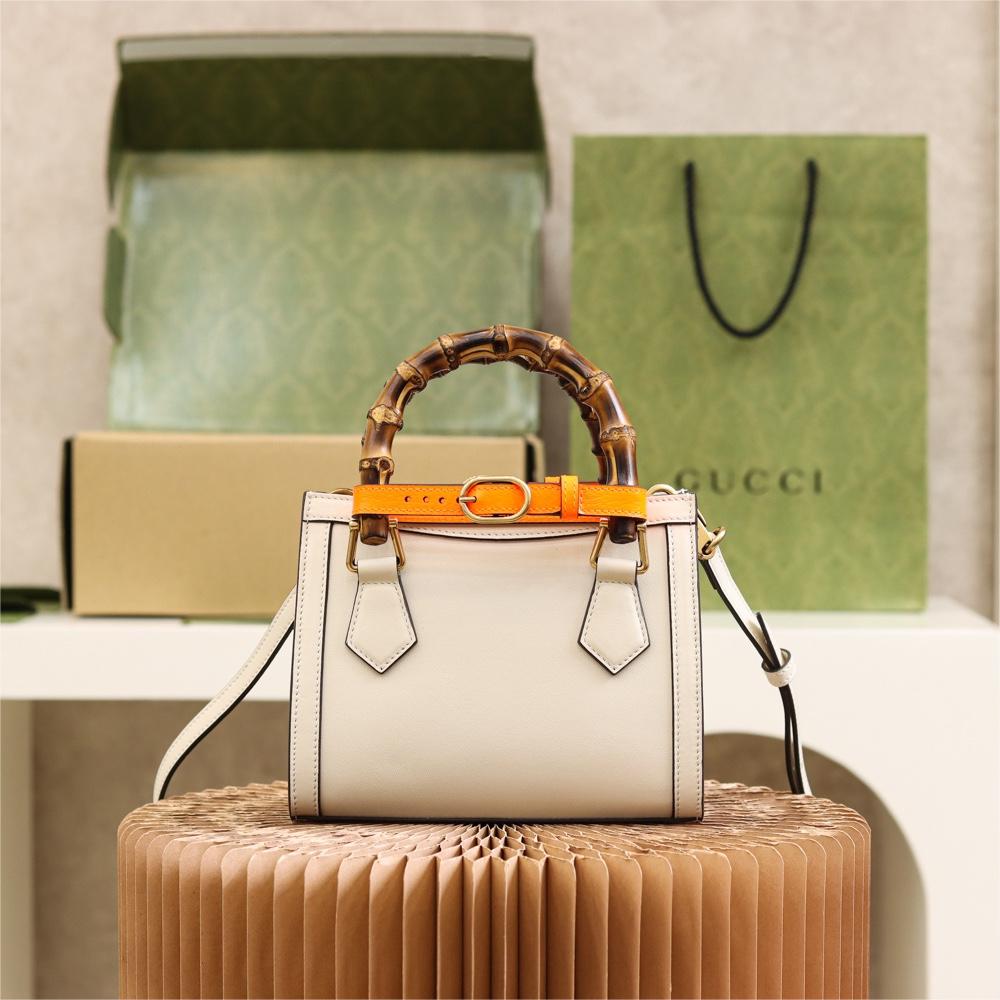 Gucci-Diana Mini Bamboo Knot Tote Bag