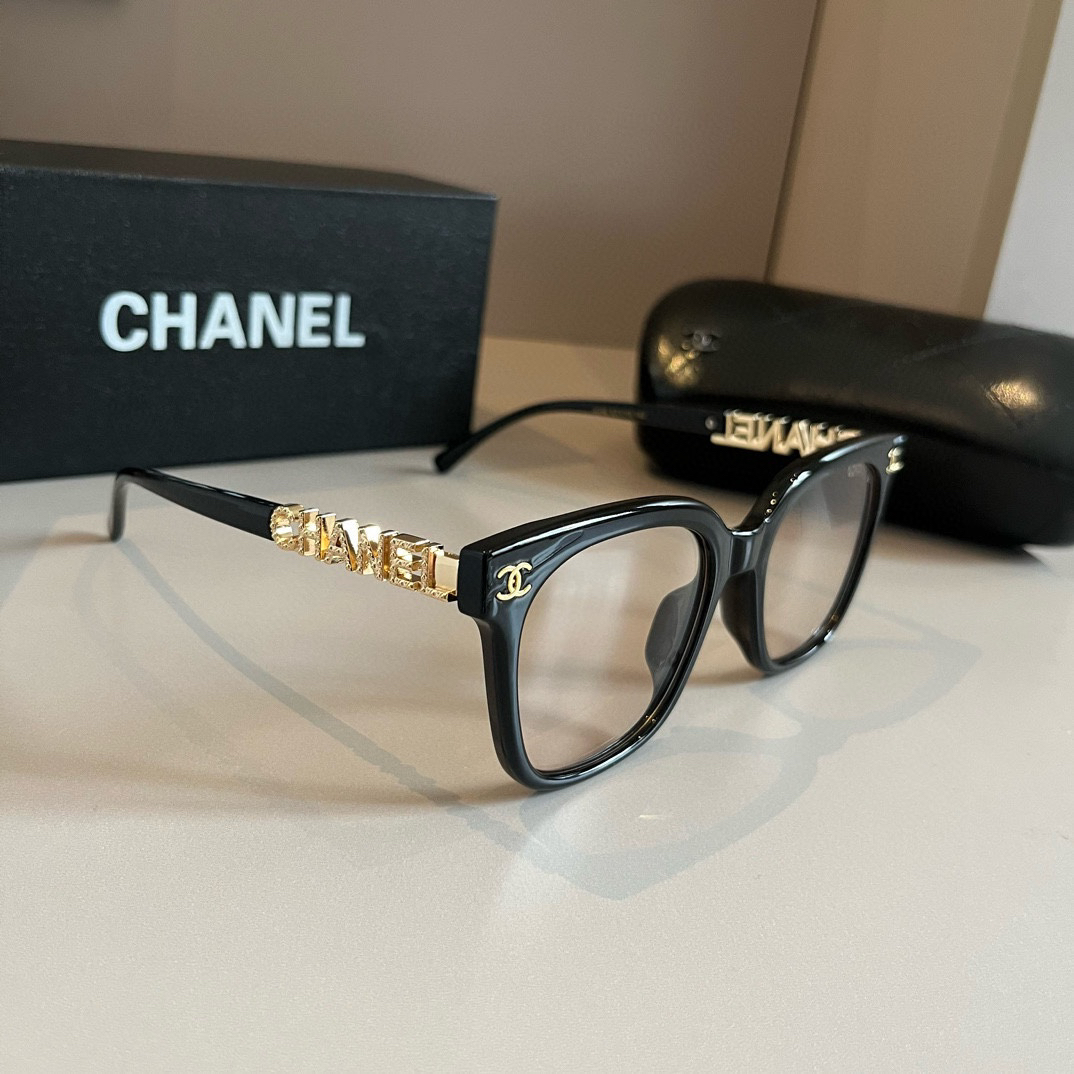 Chanel-2024 Official early spring new optical lens large frame Sunglasses