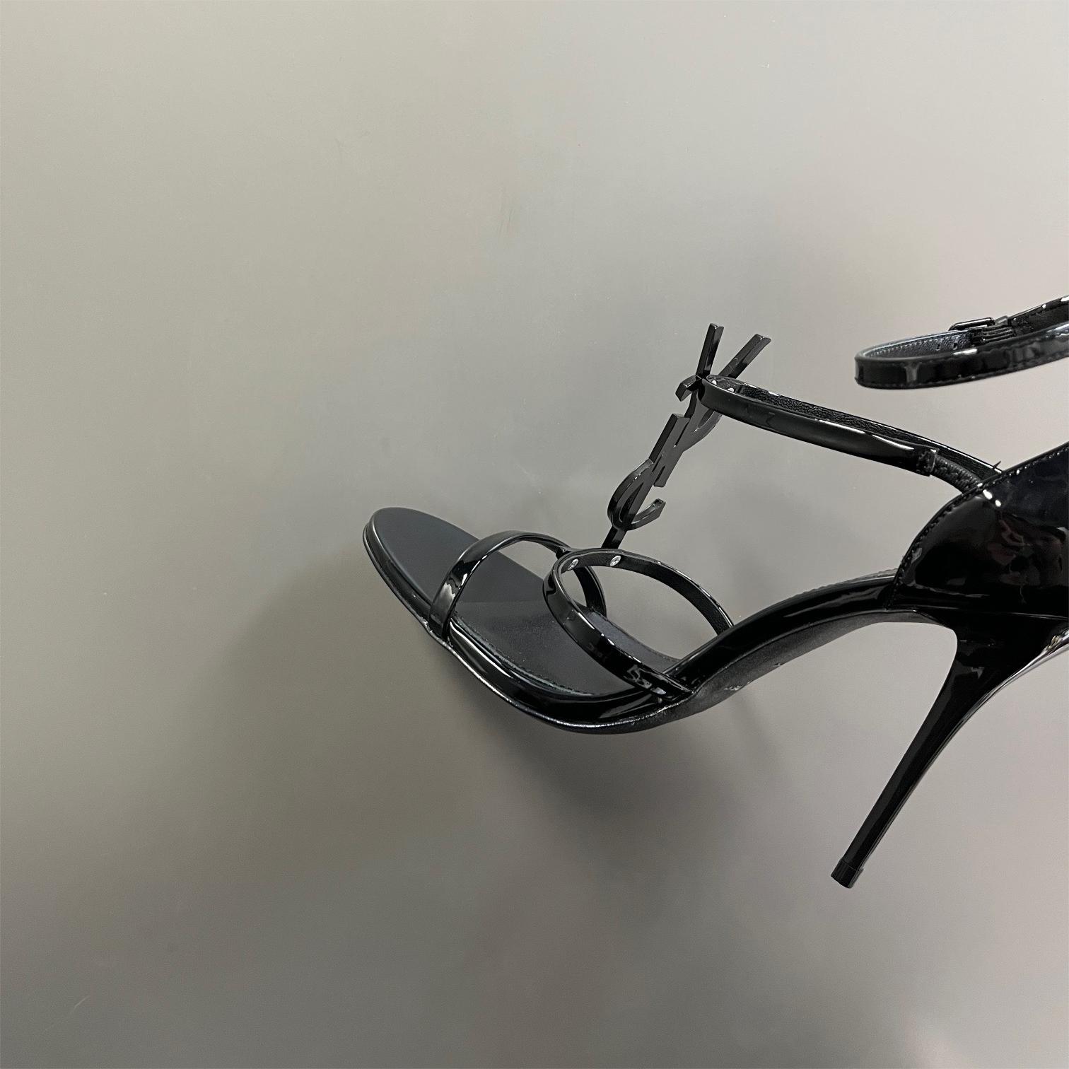 YSL-Imported calf patent leather