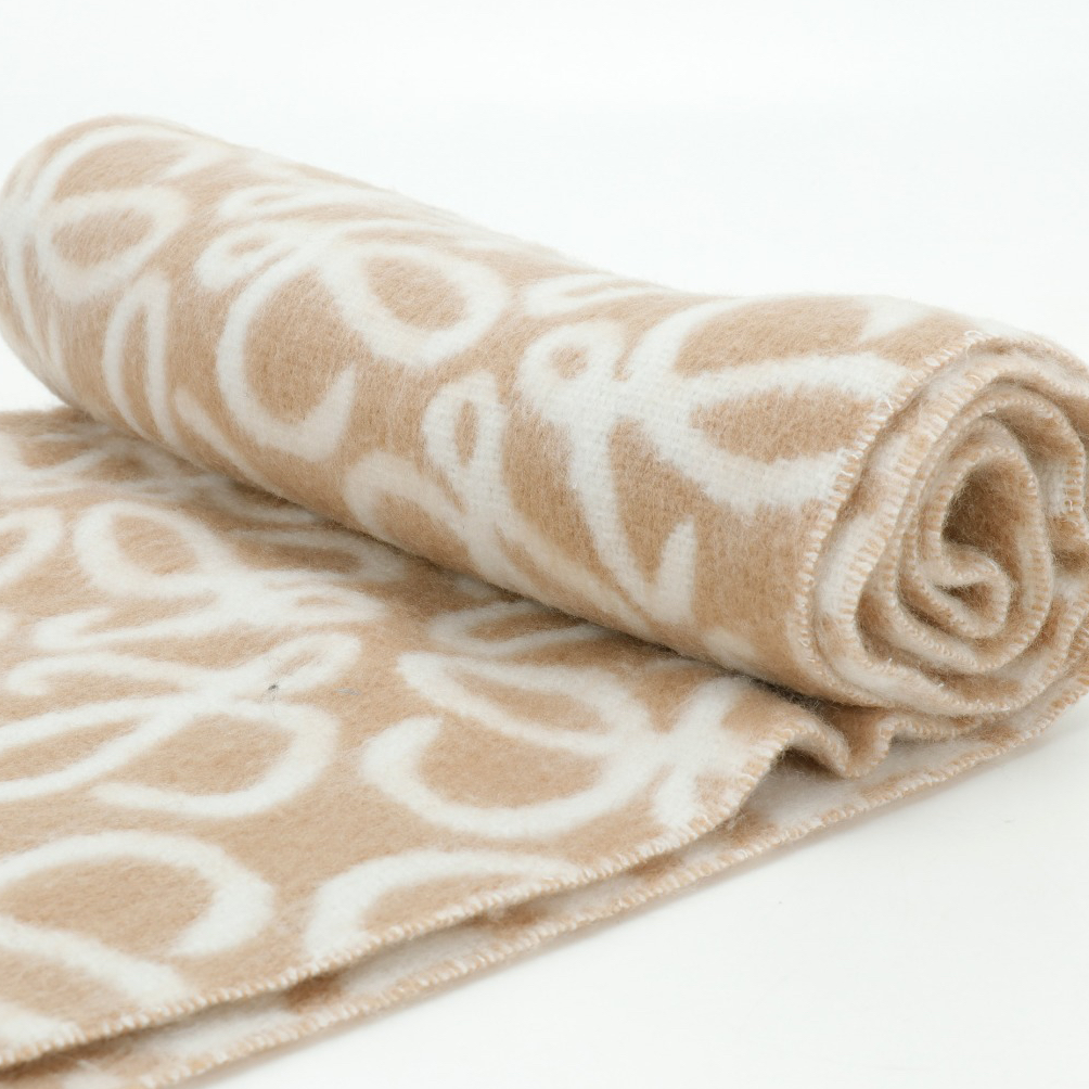 LOEWE- BEIGE Wool Scarf
