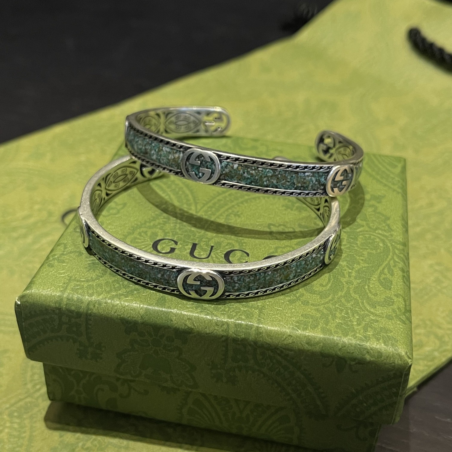 GUCCI-Turquoise ring bracelet